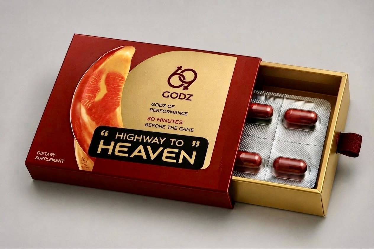 69 Godz Highway to Heaven supplement bottle